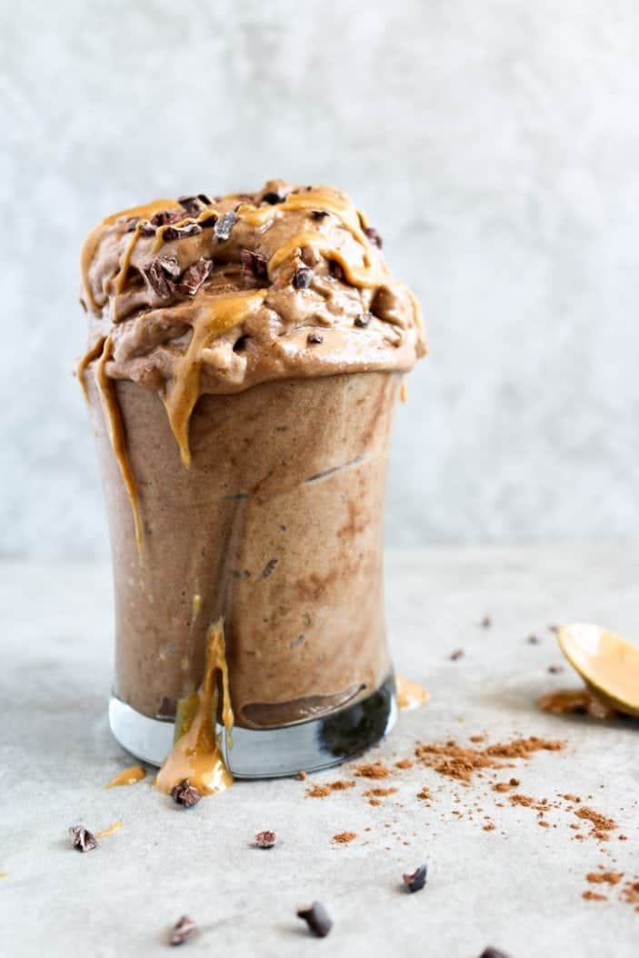 Chocolate Peanut Butter Soft Serve (Nice Cream!) - Unsweetened Caroline-0802