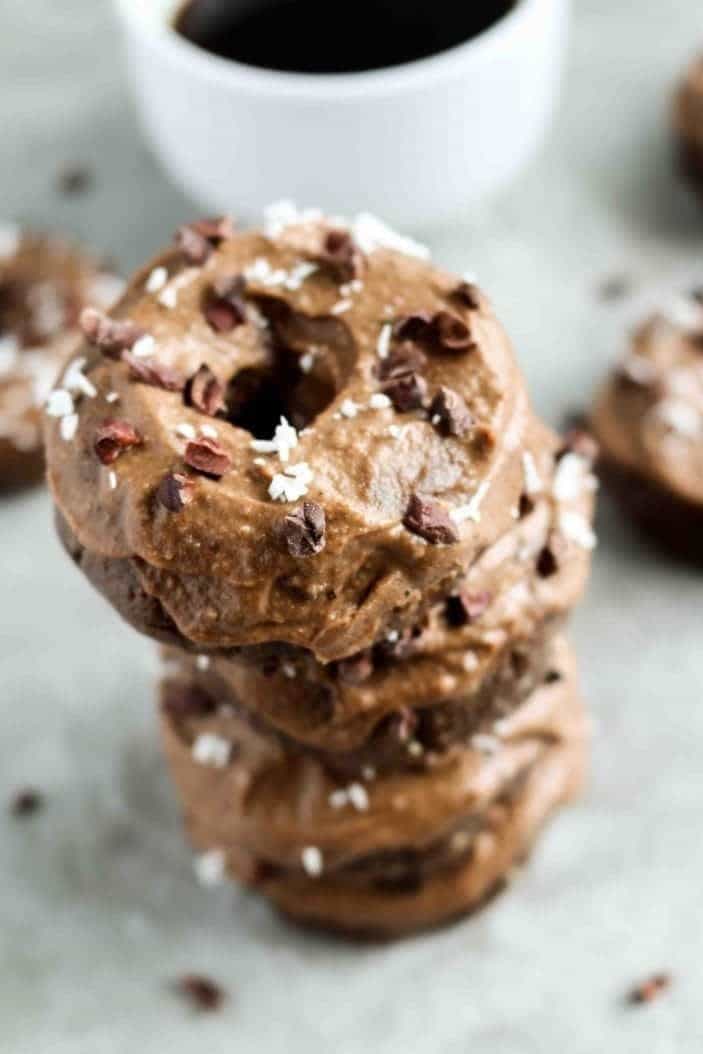 Raw Espresso Donuts (vegan, gluten-free, refined sugar-free) - Unsweetened Caroline-0356