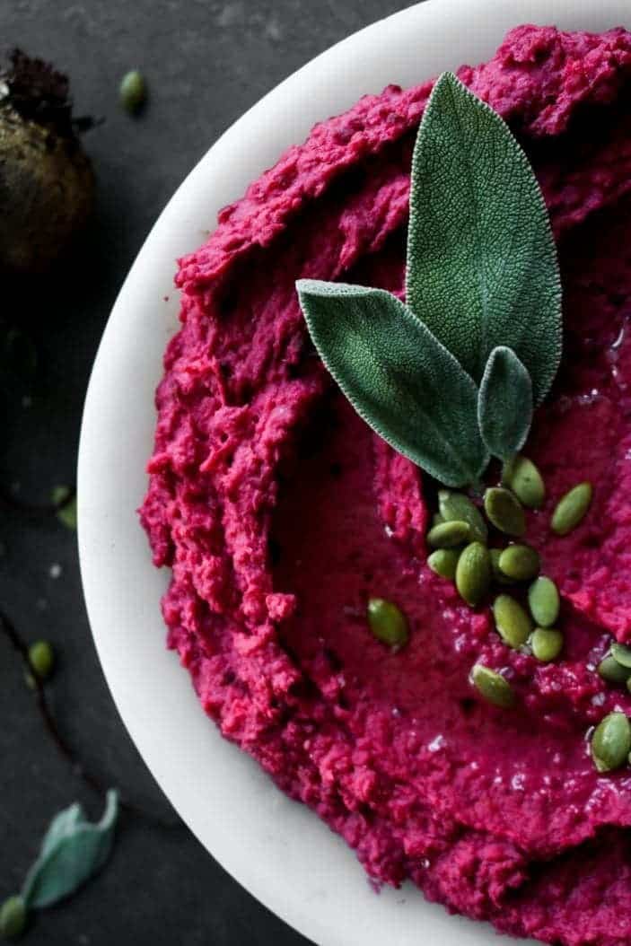 Creamy Roasted Beet Hummus