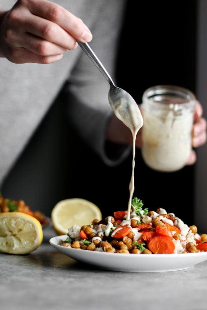 Roasted Carrot & Chickpea Buddha Bowl