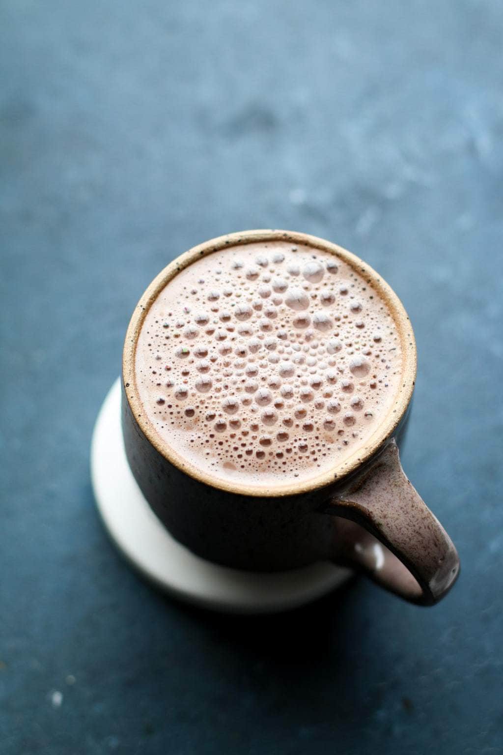 The Healthiest Peanut Butter Hot Chocolate | Unsweetened Caroline