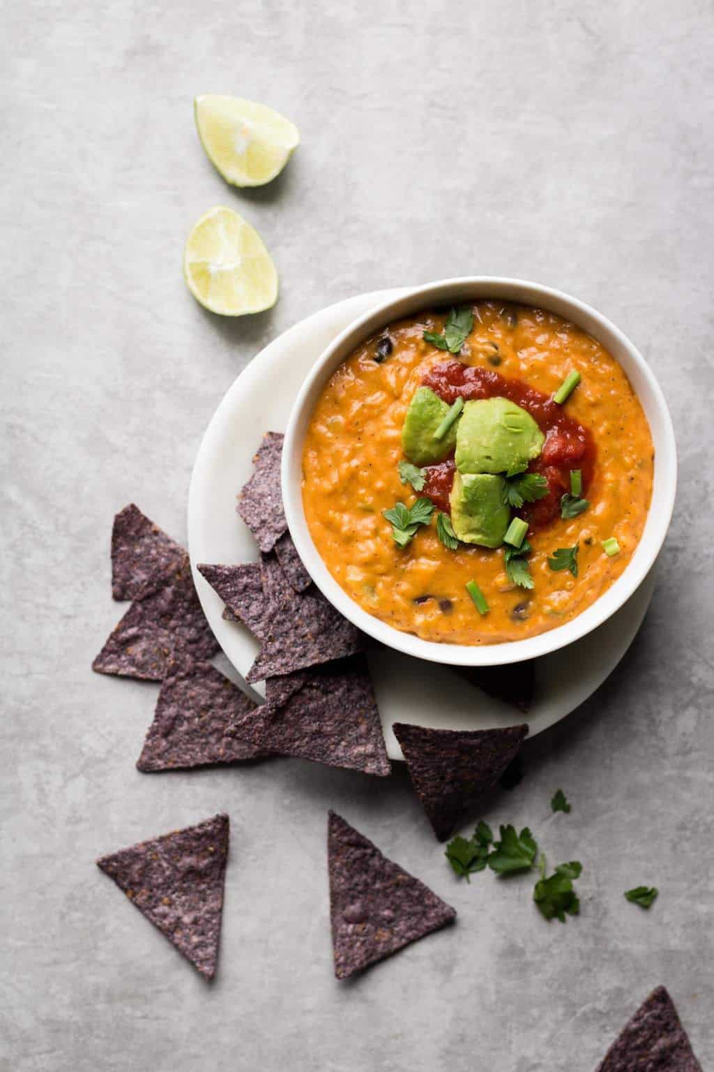 Vegan Loaded Queso Dip