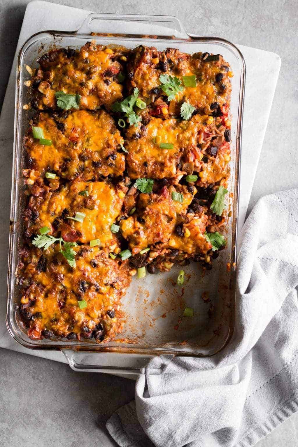 Late Summer Vegetarian Tex-Mex Casserole