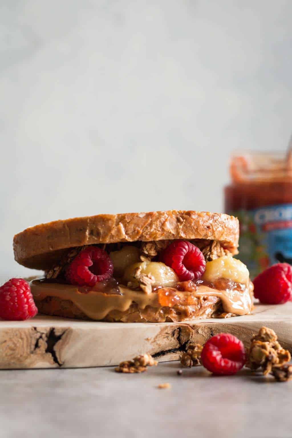 Epic Vegan French Toast PB&J Sandwich