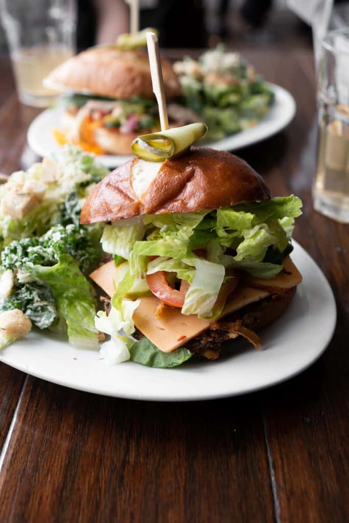 March coffee break - veggie burger