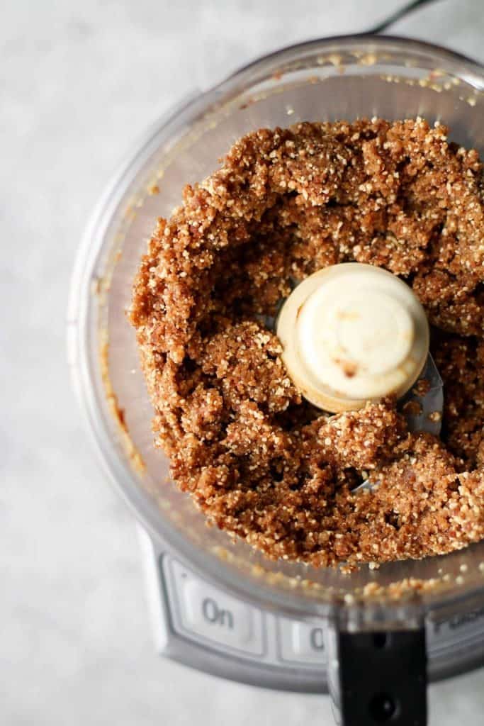 dough in a food processor