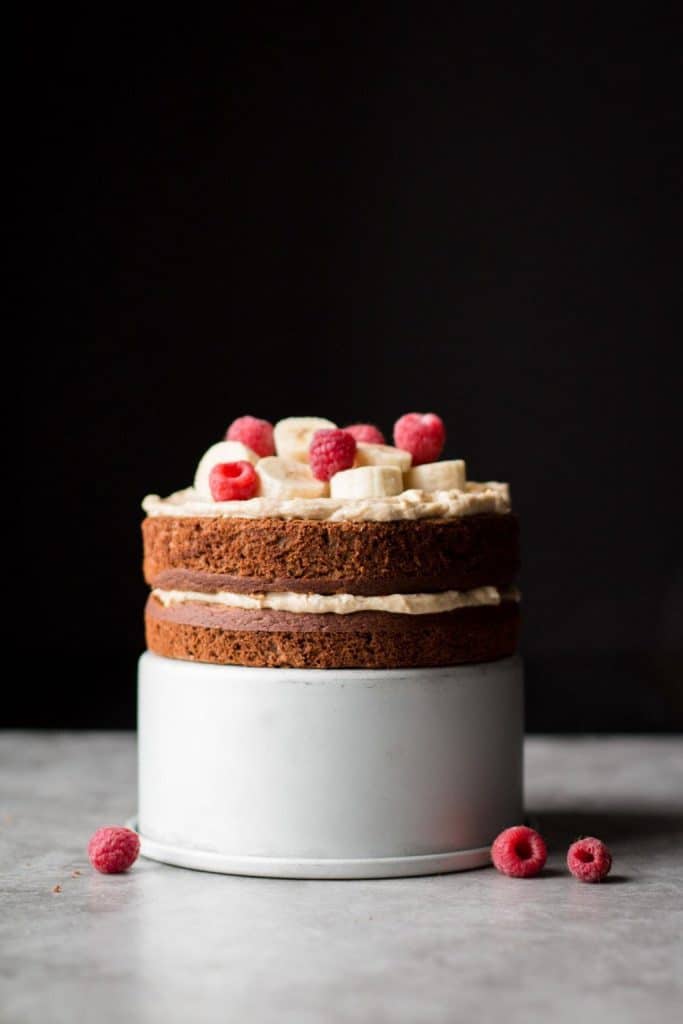 cake with berries