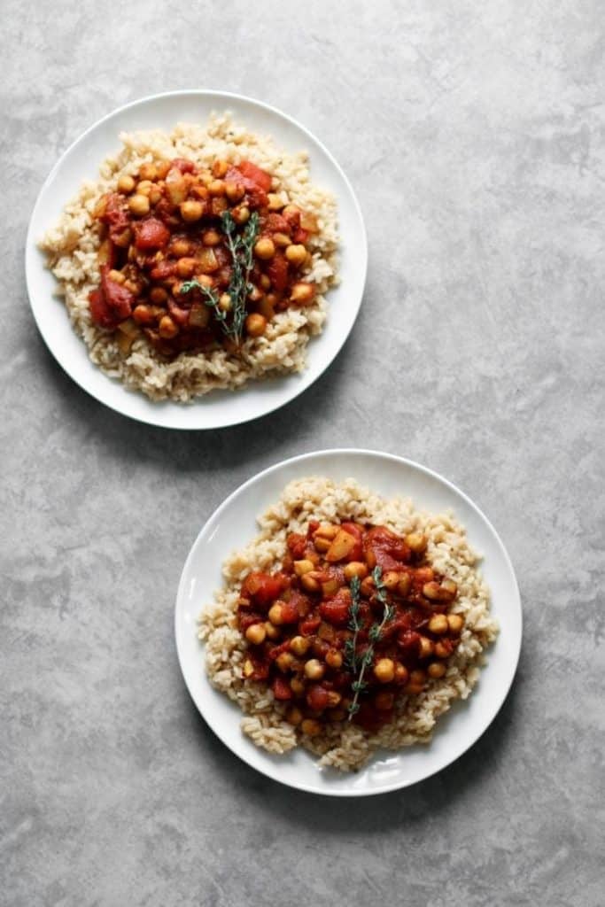 chickpea stew with rice