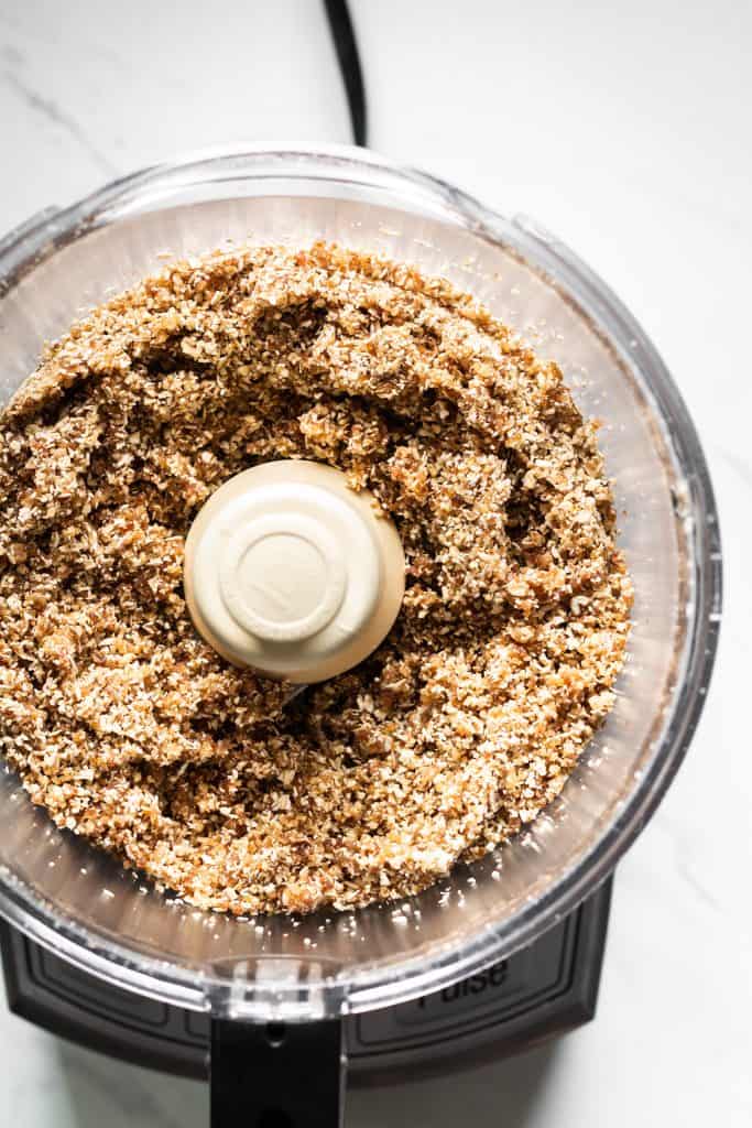 cookie mixture in a food processor