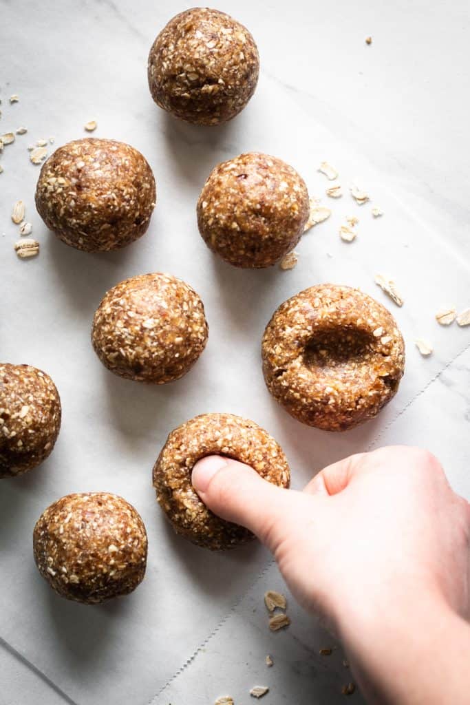 thumb making sent in thumbprint cookies