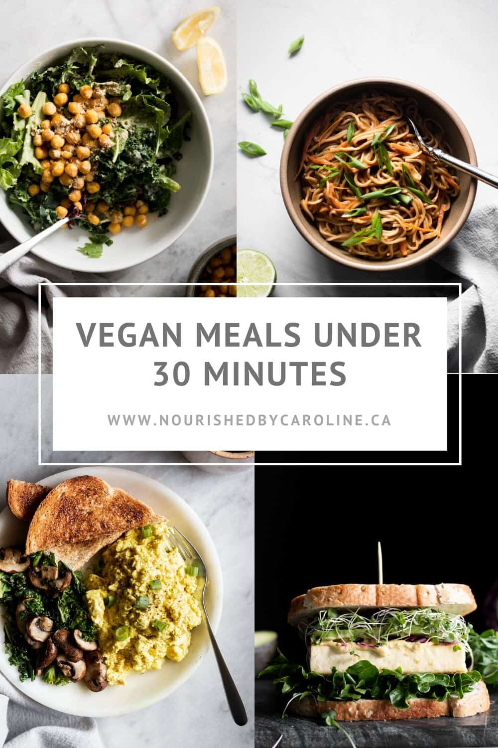 12 Quick Vegan Meals Under 30 Minutes - Nourished by Caroline