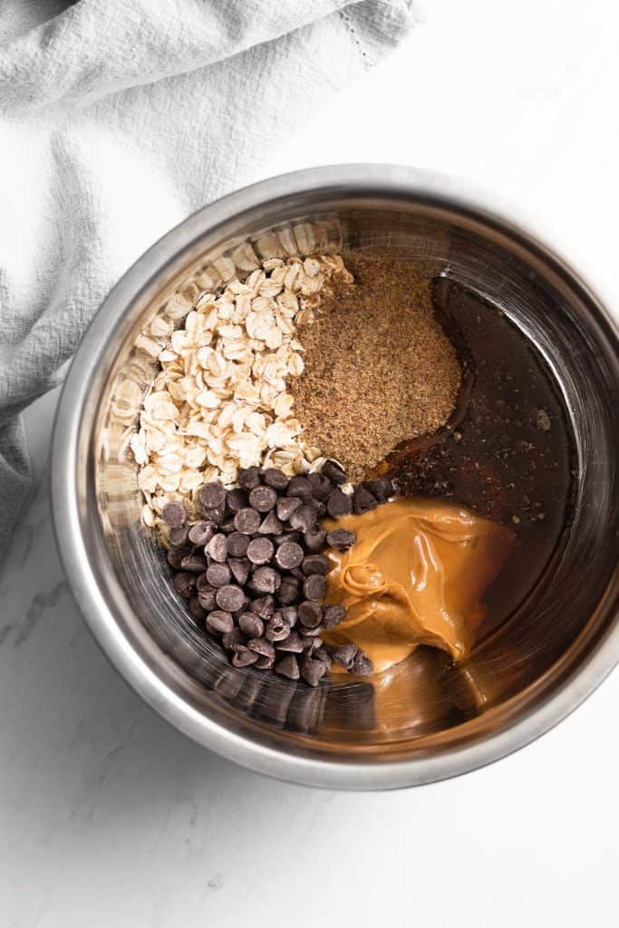 energy bite ingredients in a bowl