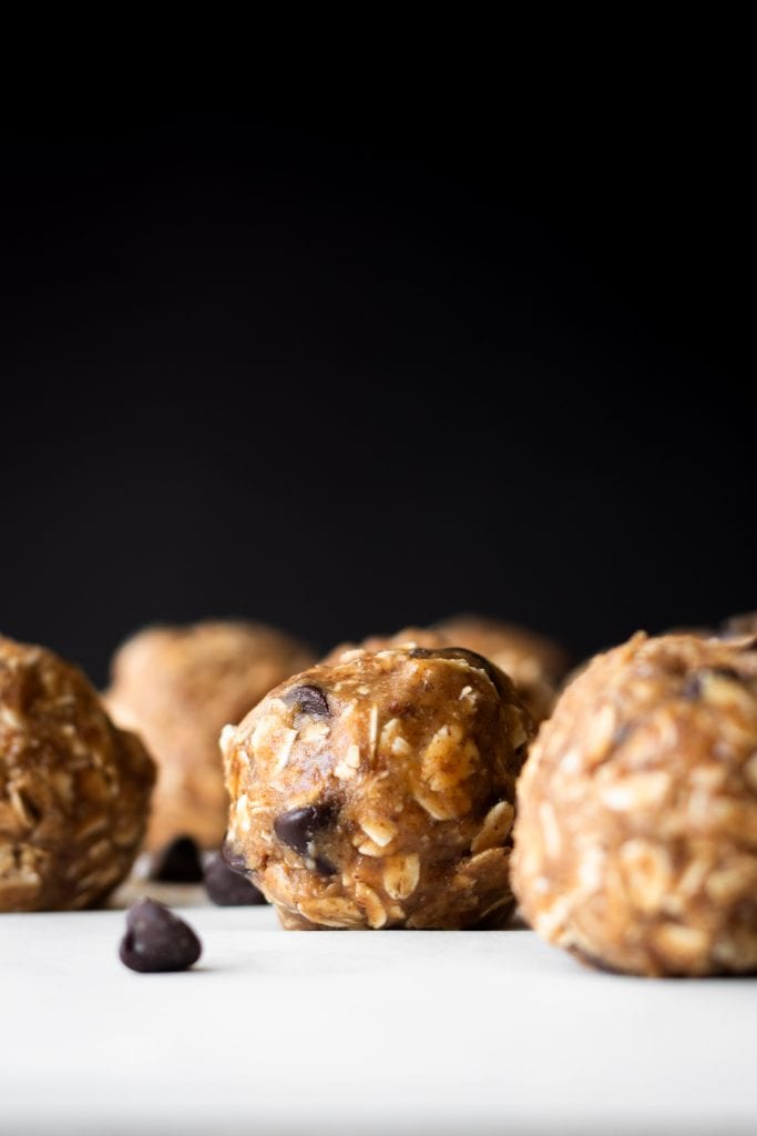 energy bites from the side