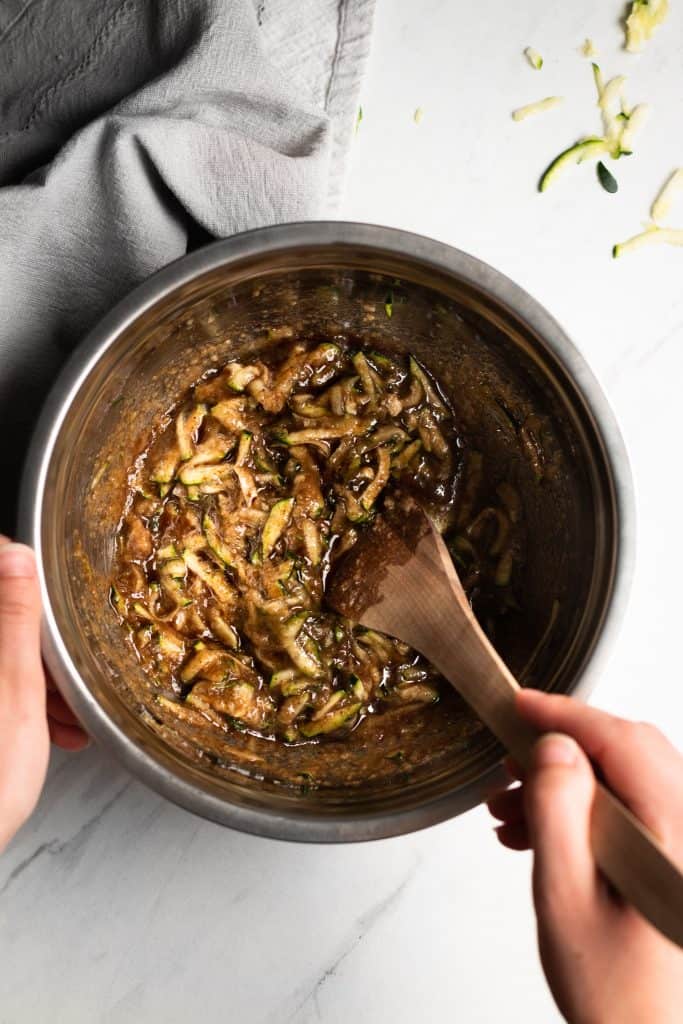 Ingredients mixed in a bowl