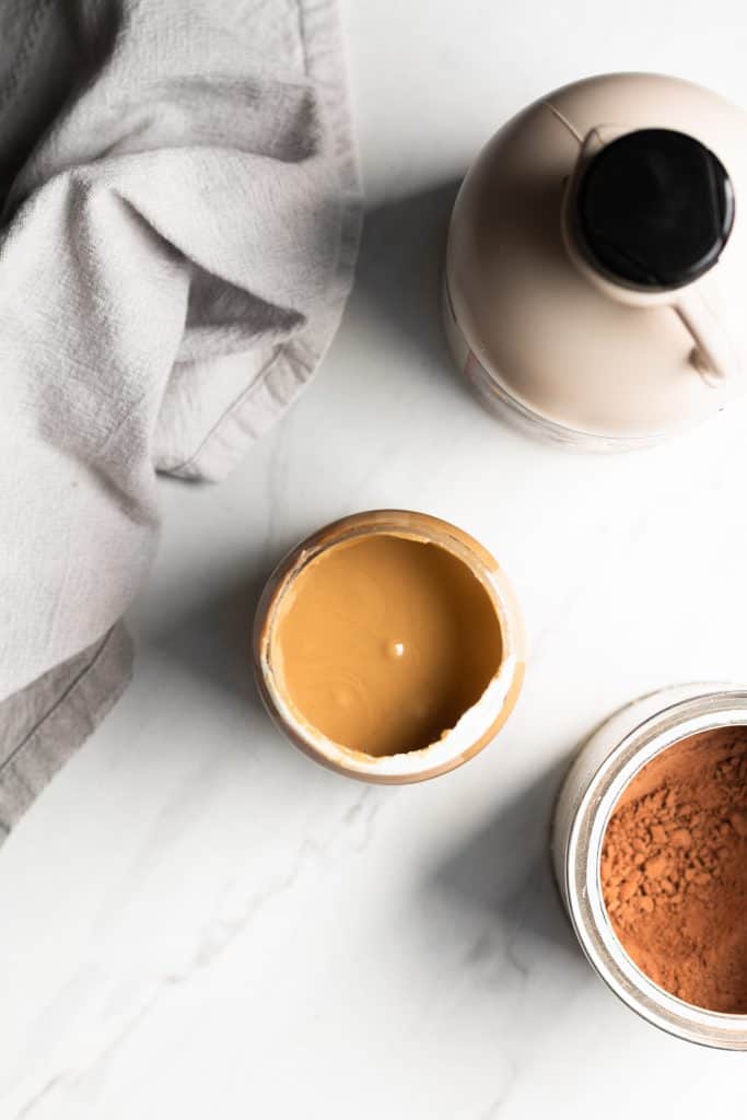 maple, sunflower seed butter and cocoa powder