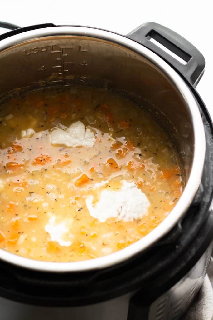 lentil fricot in an Instant Pot
