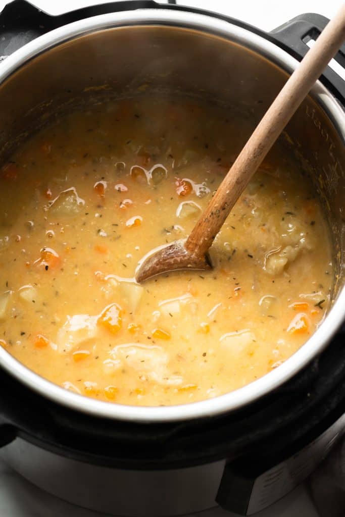 Lentil fricot in an Instant Pot